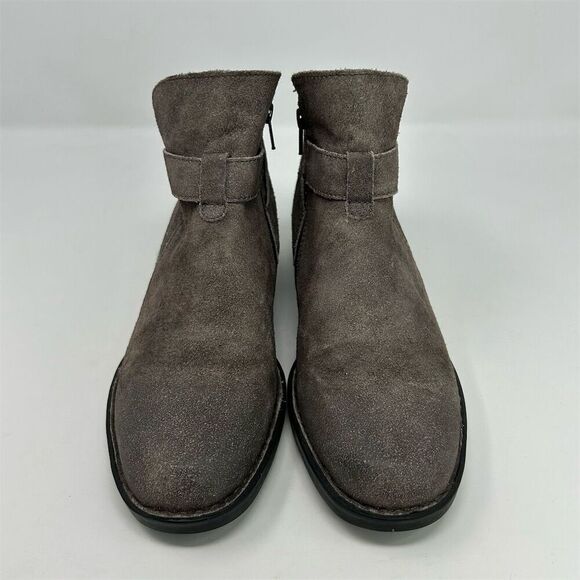 Born Jorgette Women's Gray Suede Ankle Boots Size 9.5 Casual Chic Fall Comfort - Picture 6 of 13